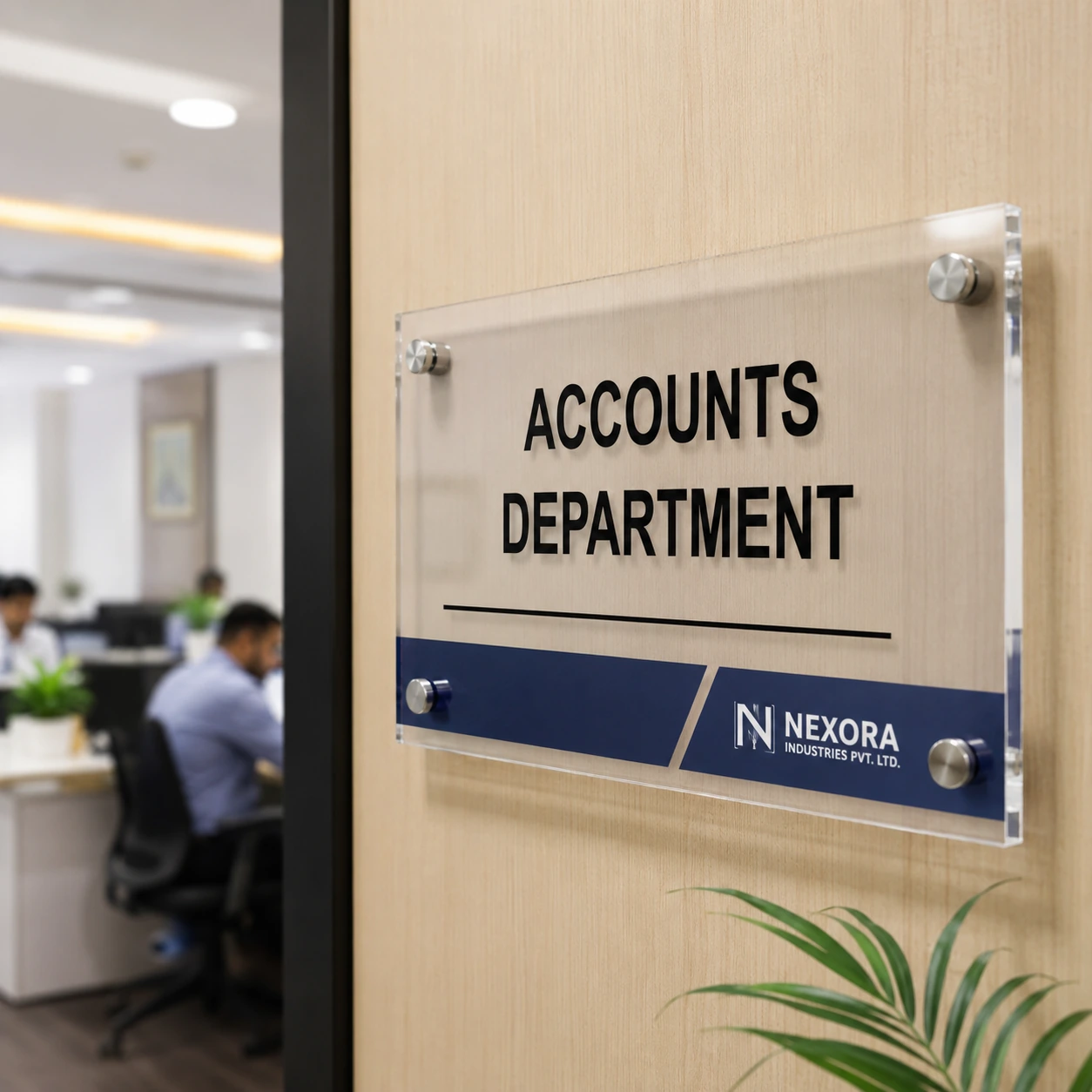 Acrylic Office Name Plates